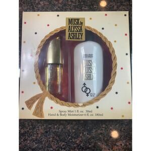 Musk by Alyssa Ashley Spray Mist ( 1 fl oz ) Moisturizer ( 6 0z ) NIB